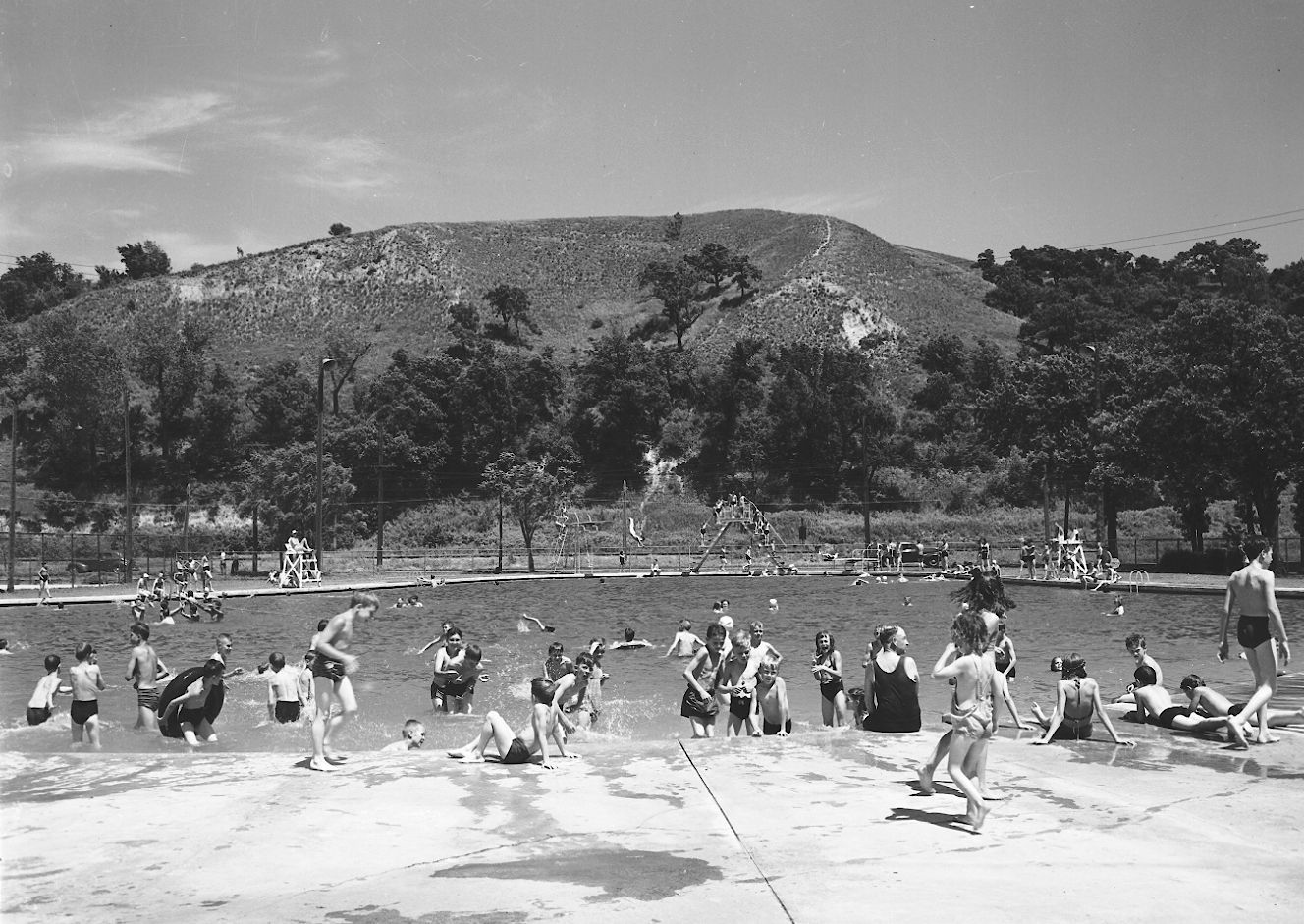 Riverside pool